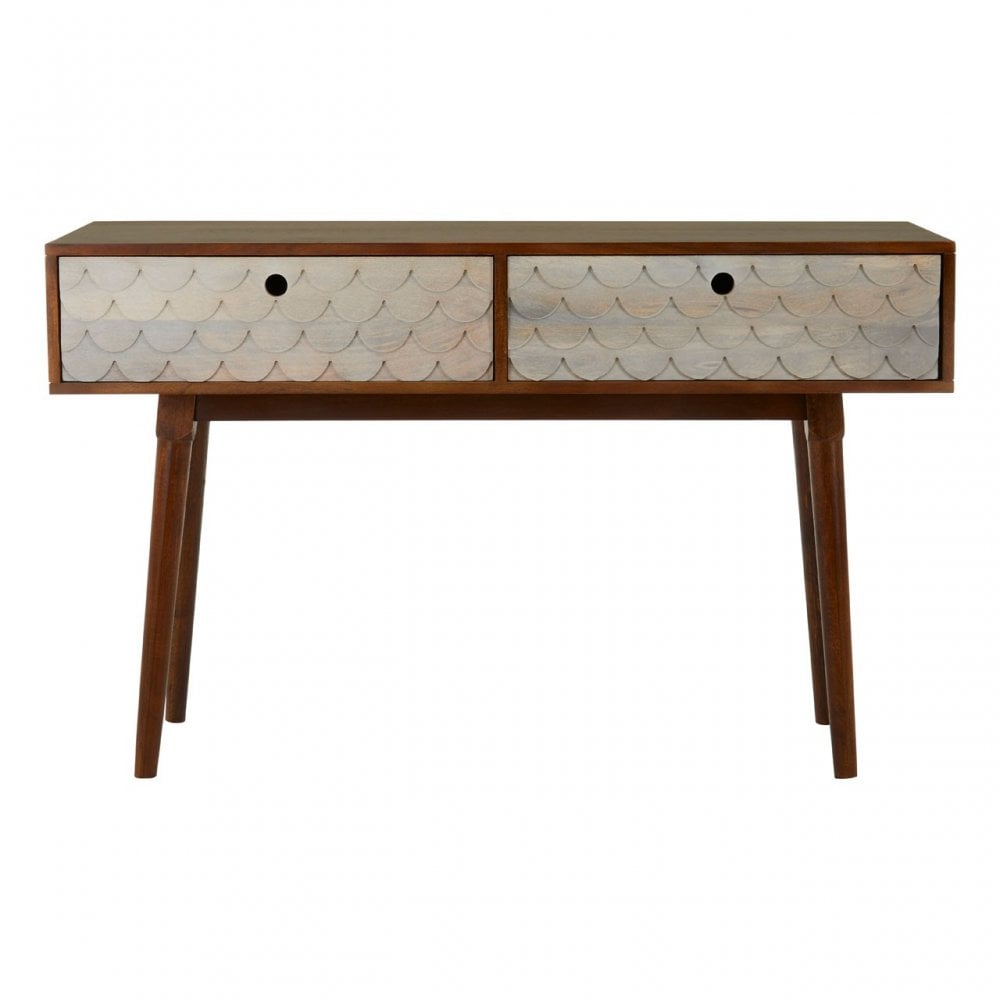 Costal Mango Wood Console Table Natural