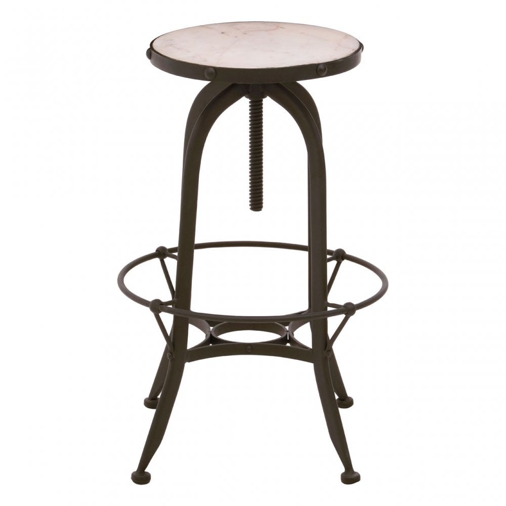 Vasco Black / White Finish Bar Stool Black