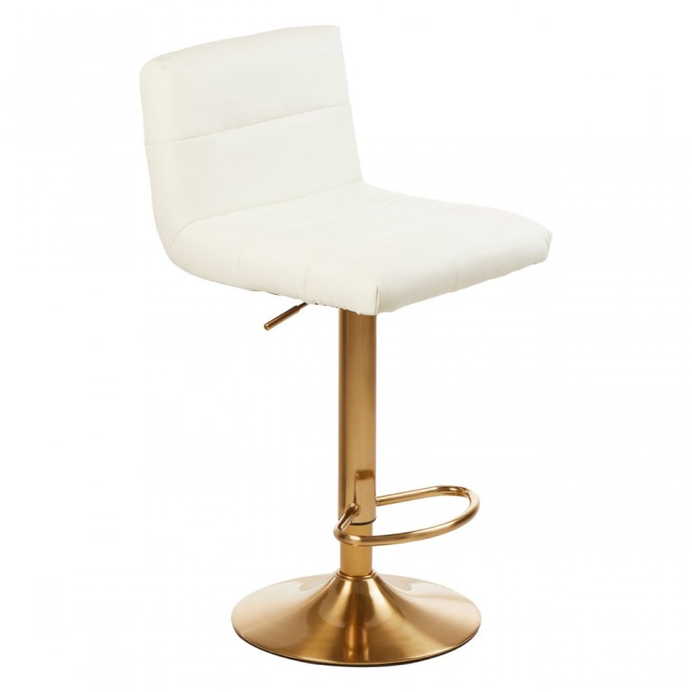 Baina White Seat Bar Stool White