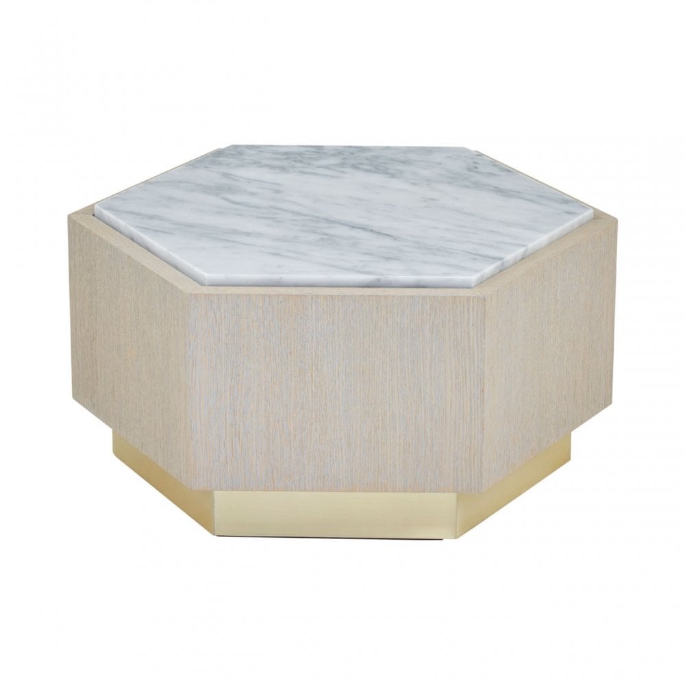 Ximi Small White Side Table Natural