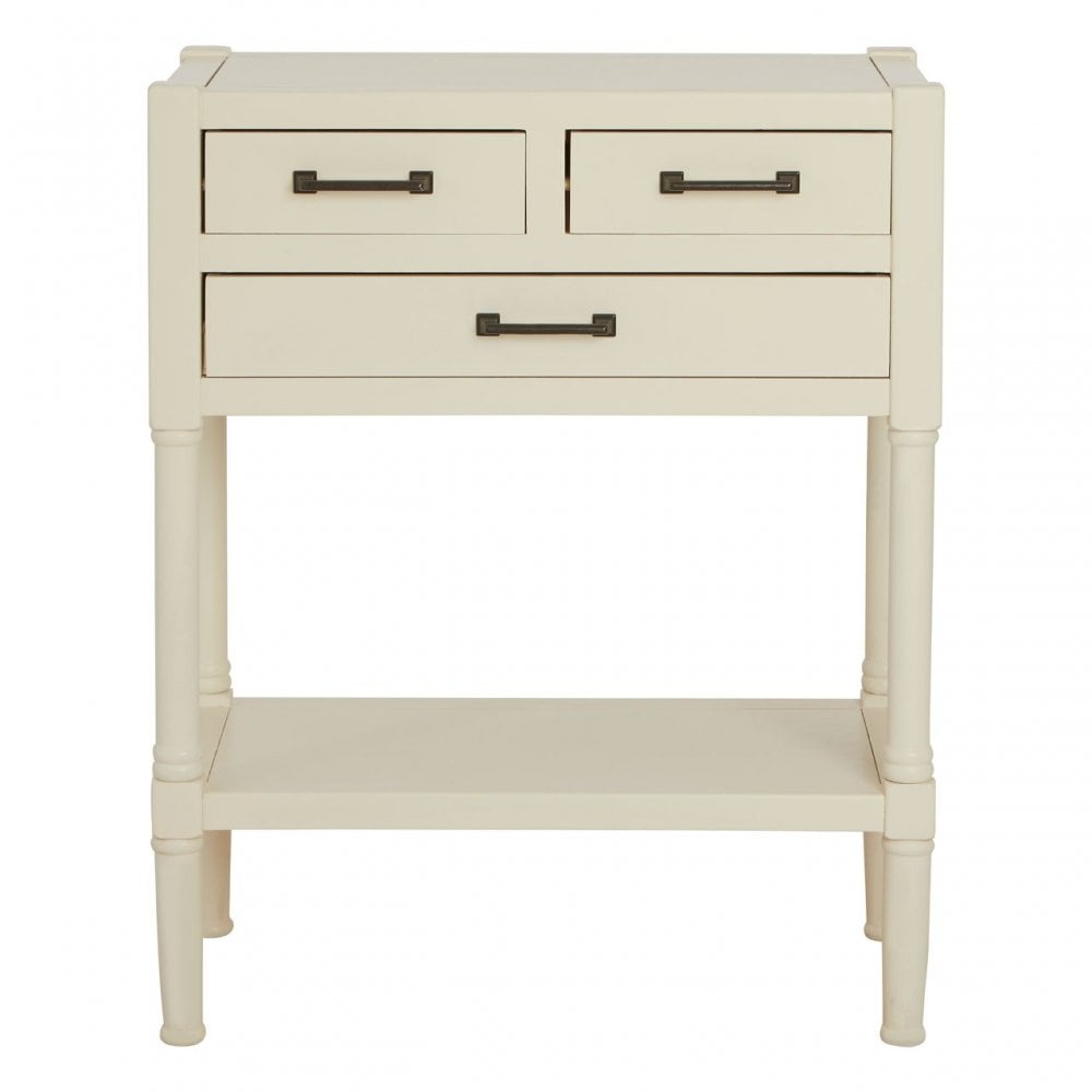 Legacy White Pearl Finish Console Table White