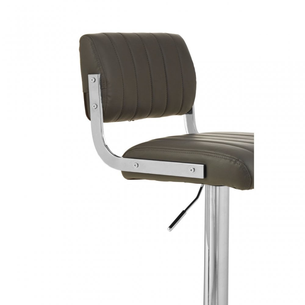 Stockholm Grey Channel Design Seat Bar Stool Grey