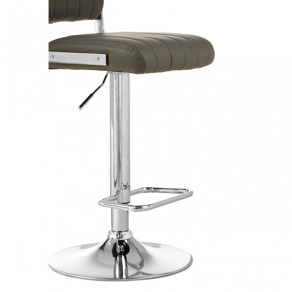 Stockholm Grey Channel Design Seat Bar Stool Grey