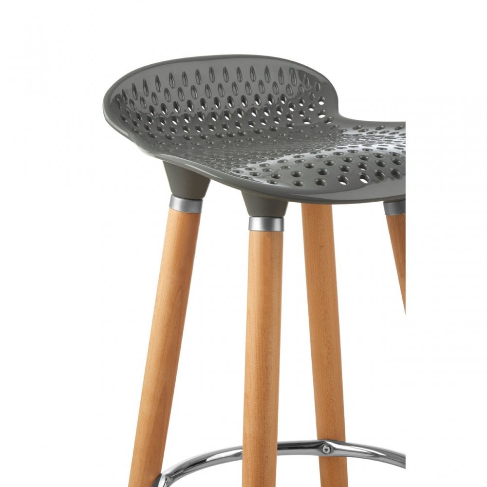 Stockholm Grey Pp Seat Bar Stool Grey