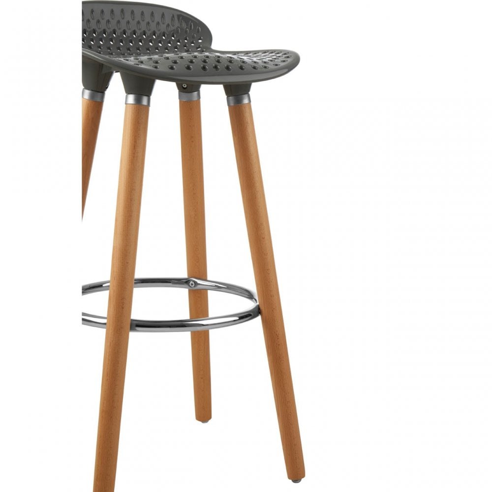 Stockholm Grey Pp Seat Bar Stool Grey