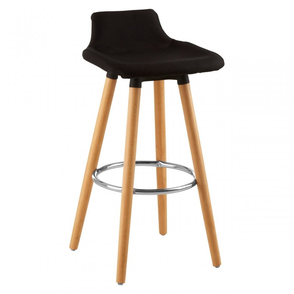 Stockholm Black Bar Stool Black