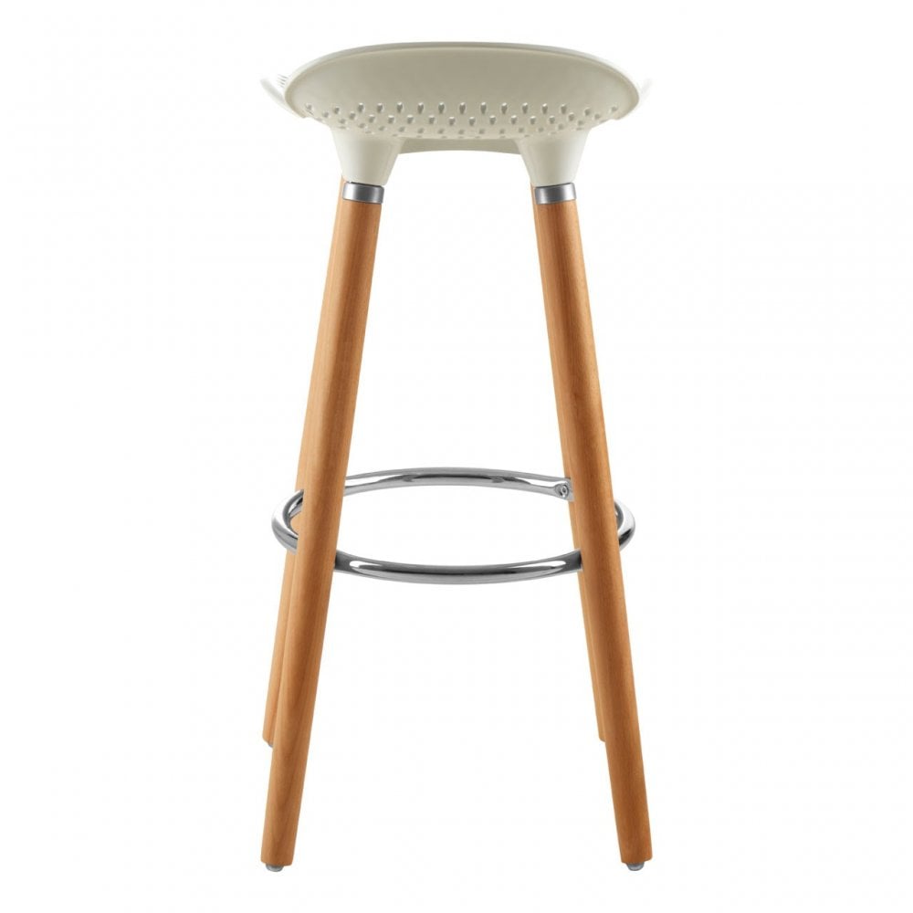 Stockholm Matte White Bar Stool White