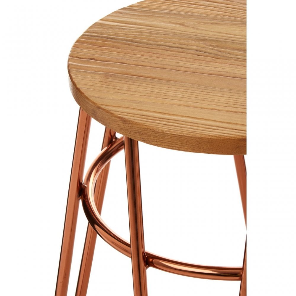 District Rose Gold Hairpin Stool Rose Gold