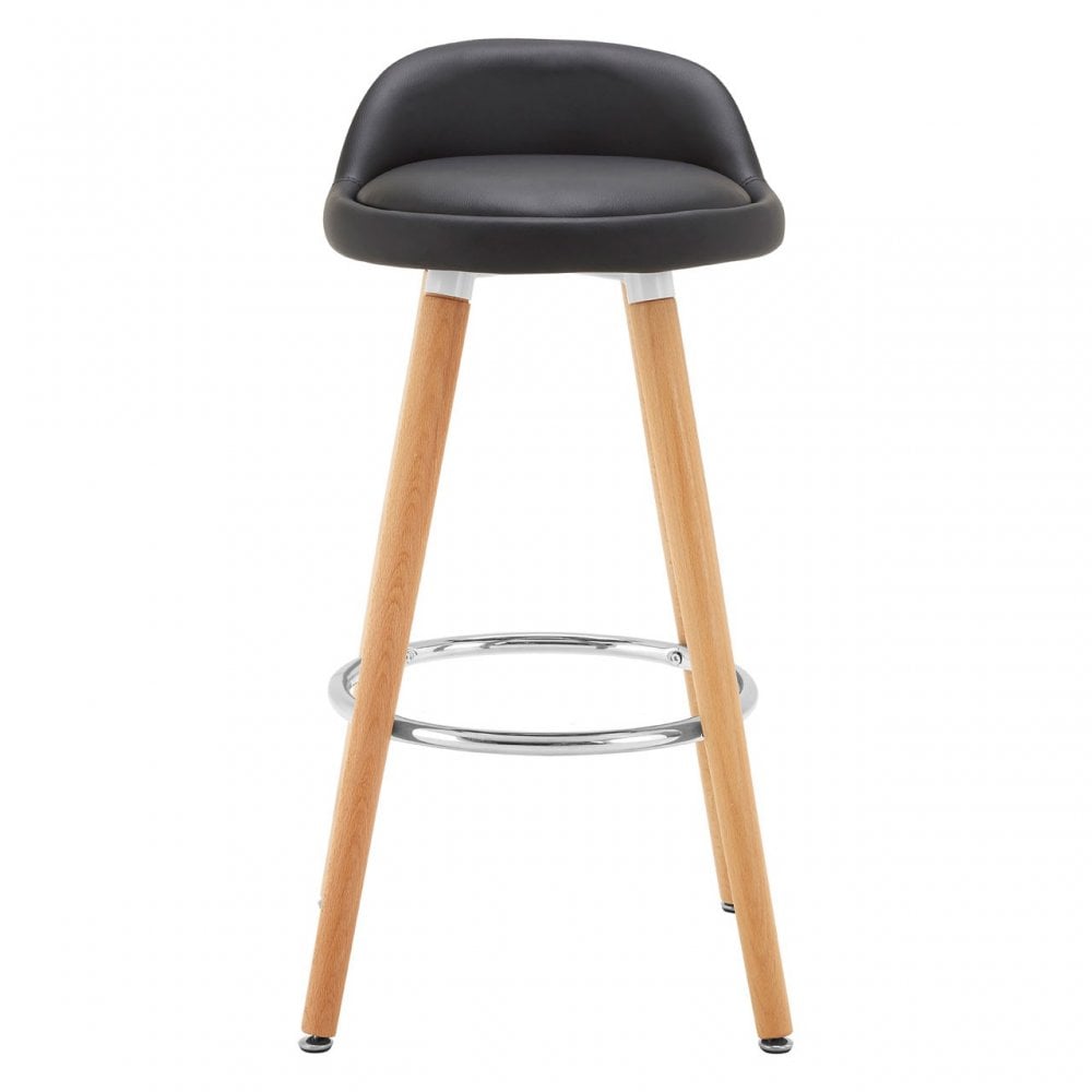 Normann Black Bar Stool Black