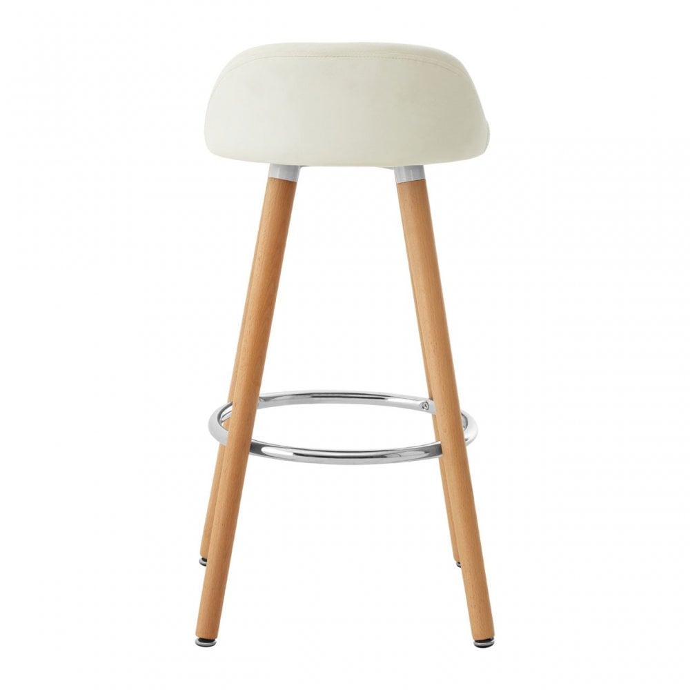 Normann White Bar Stool White