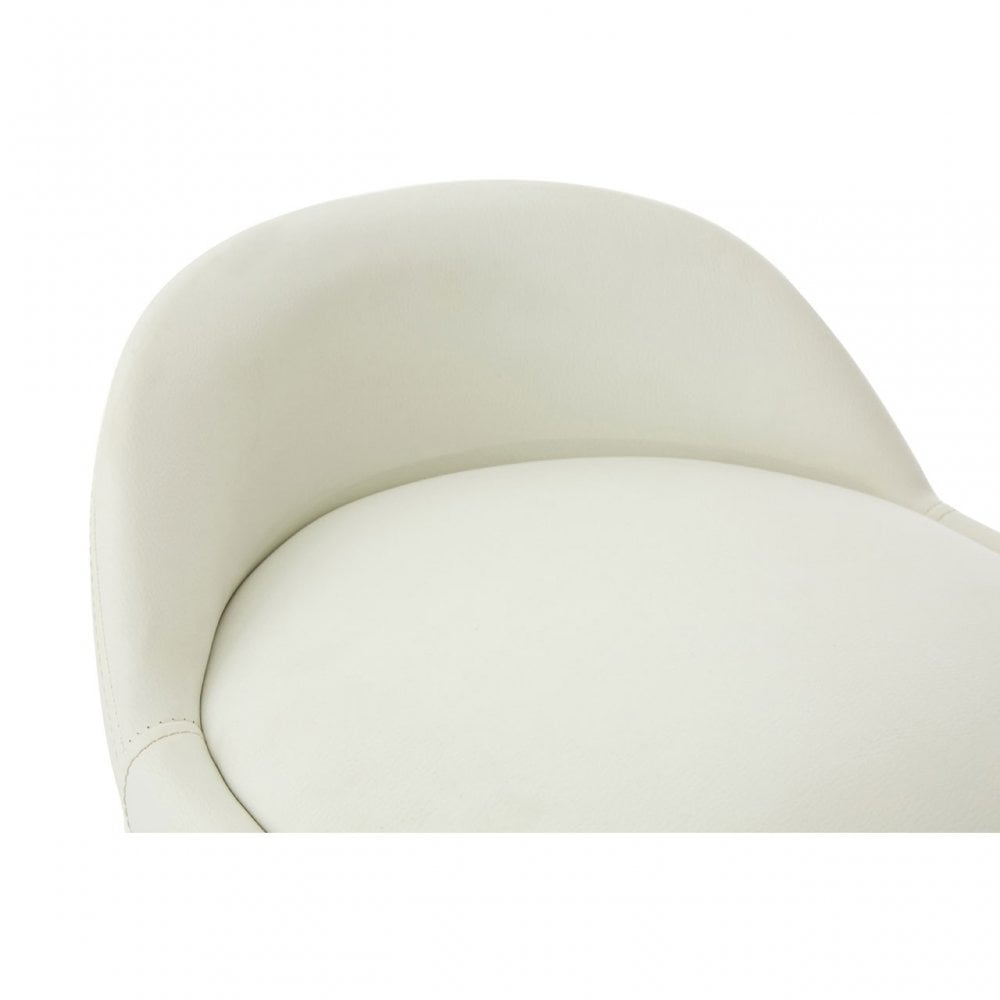 Normann White Bar Stool White