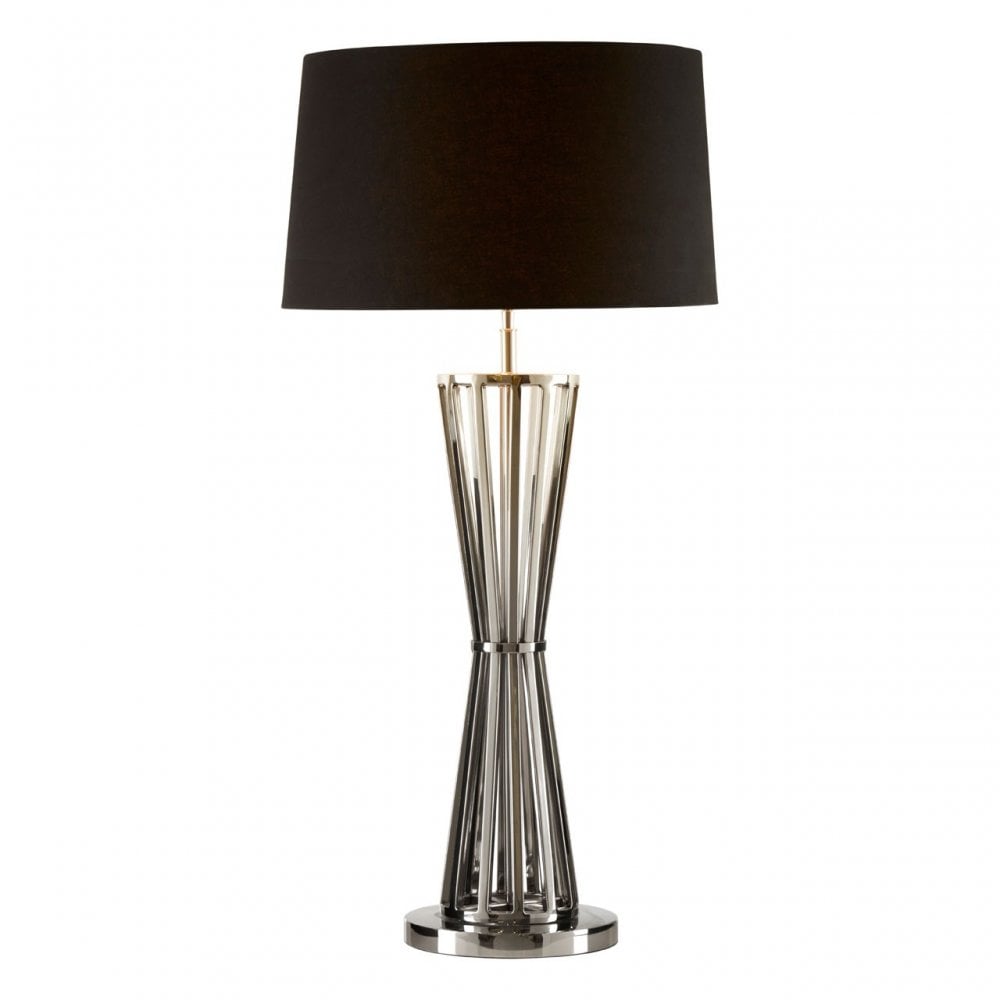 Dankel Table Lamp with Twisted Base Silver