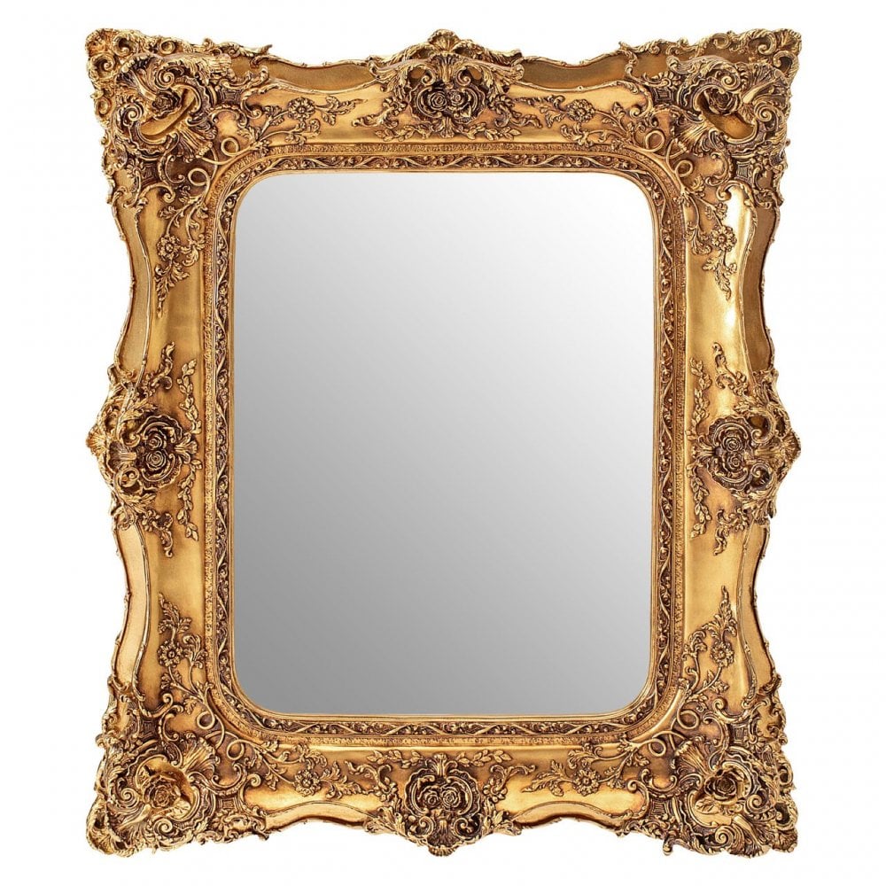 LaMon LaMon Marseille Gold Bevelled Edge Wall Mirror Gold