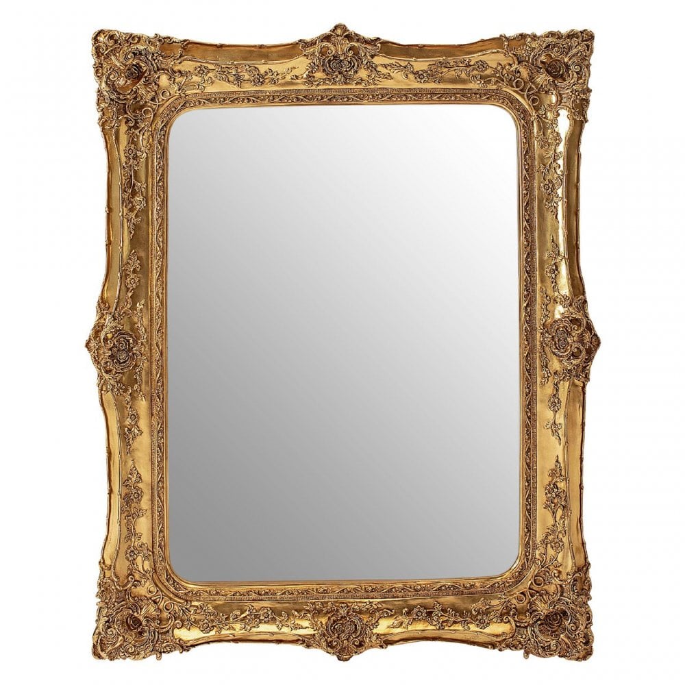 LaMon LaMon Marseille Gold Baroque Style Wall Mirror Gold