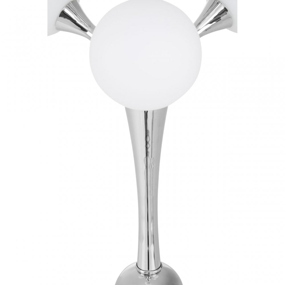 Heba 6 Light Table Lamp Silver