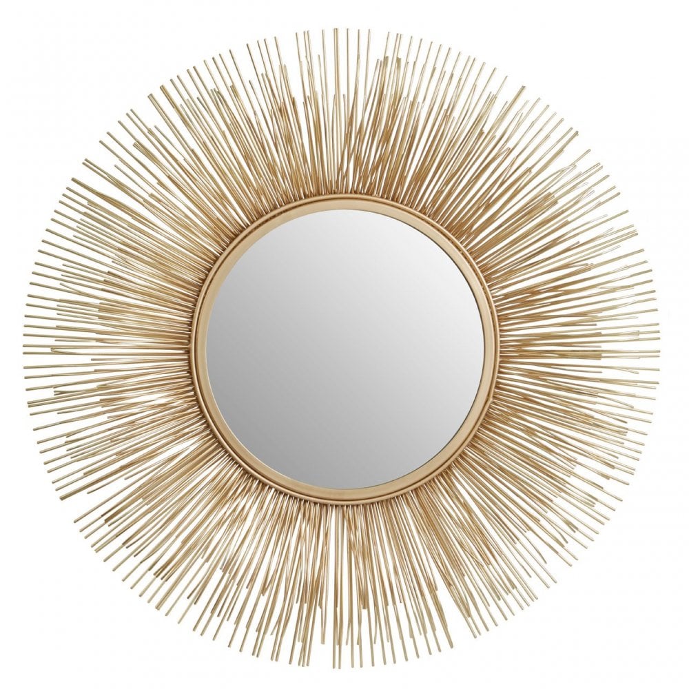 Hamish Gold Finish Rods Wall Mirror