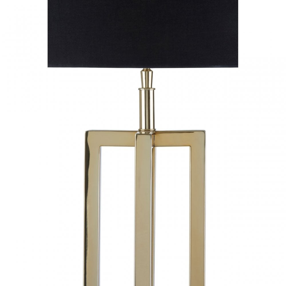 Dankel Gold Finish Rectangular Table Lamp Gold