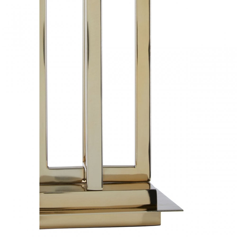 Dankel Gold Finish Rectangular Table Lamp Gold