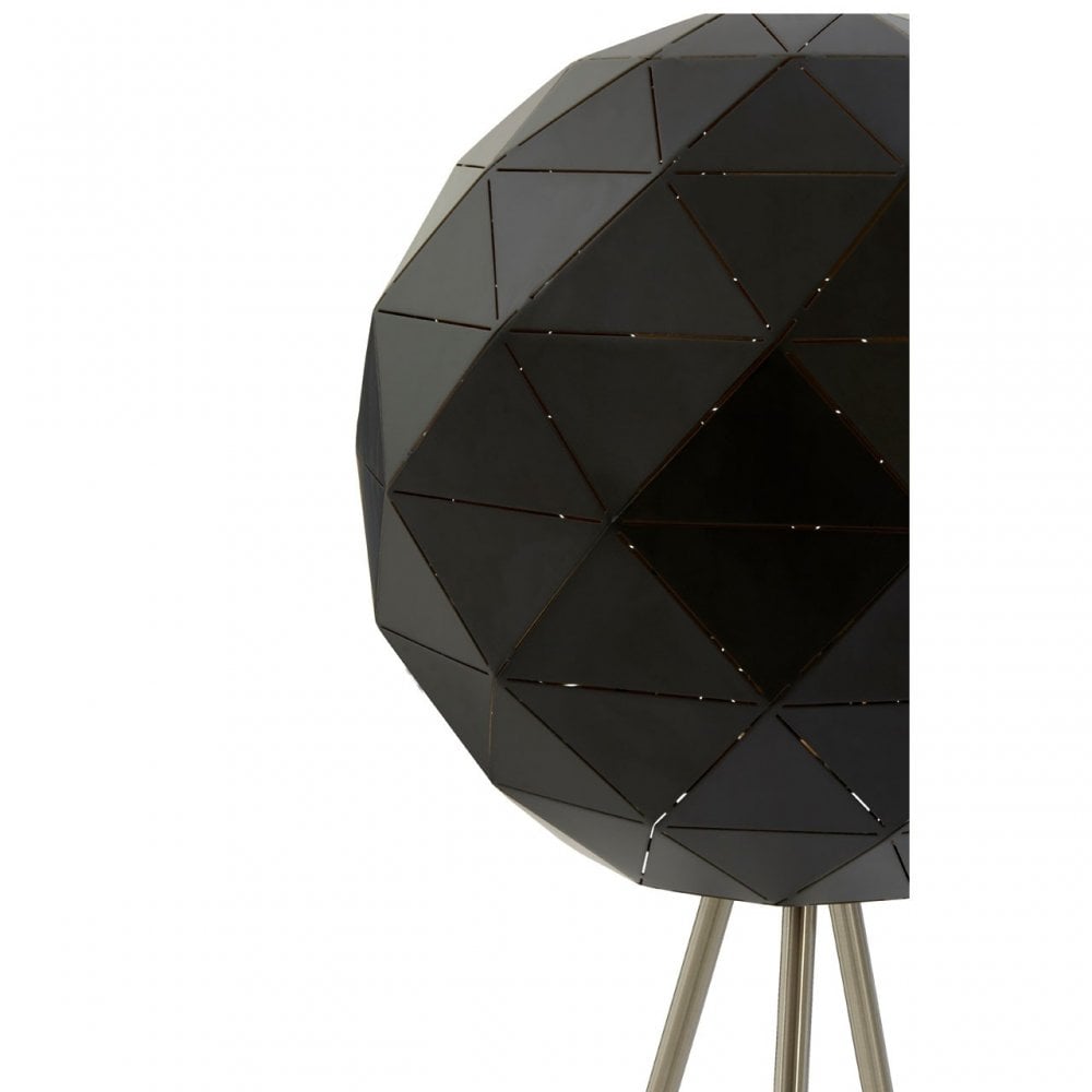 Geoi Black Finish Floor Lamp Black