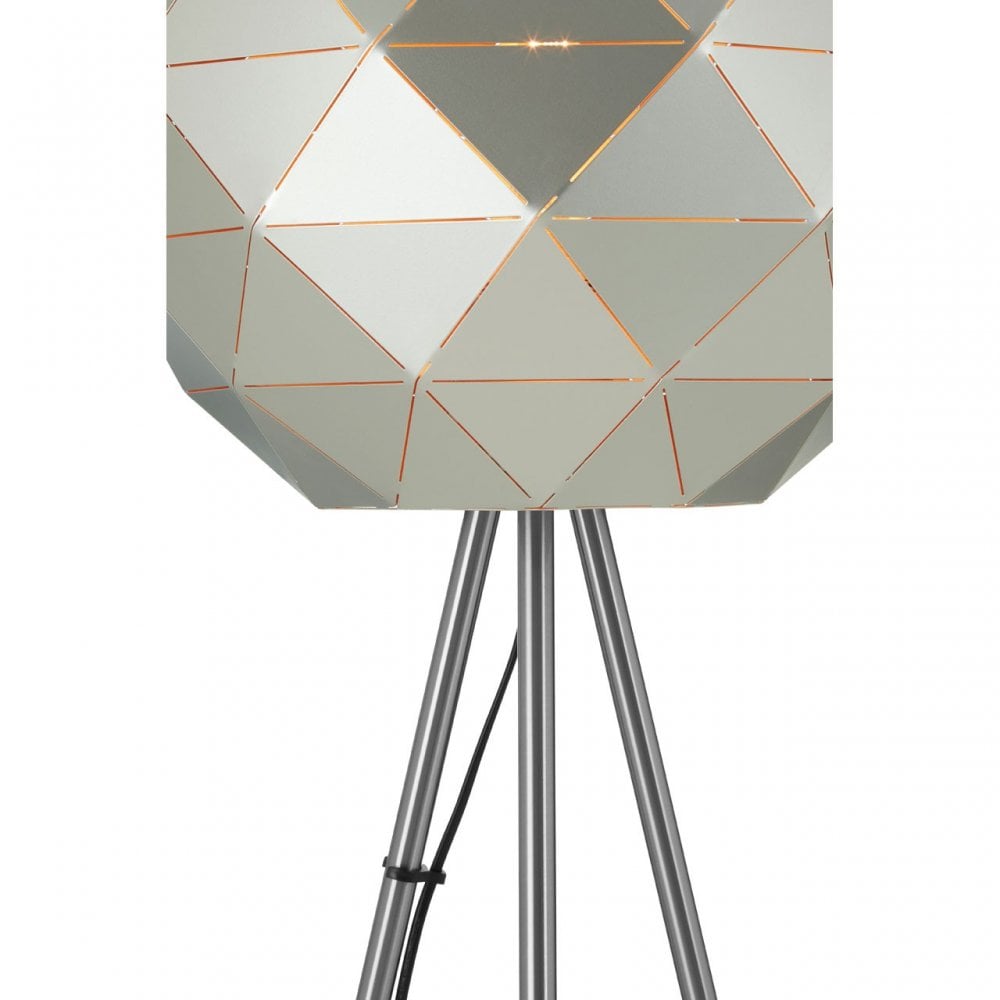 Geoi Silver Finish Floor Lamp Silver