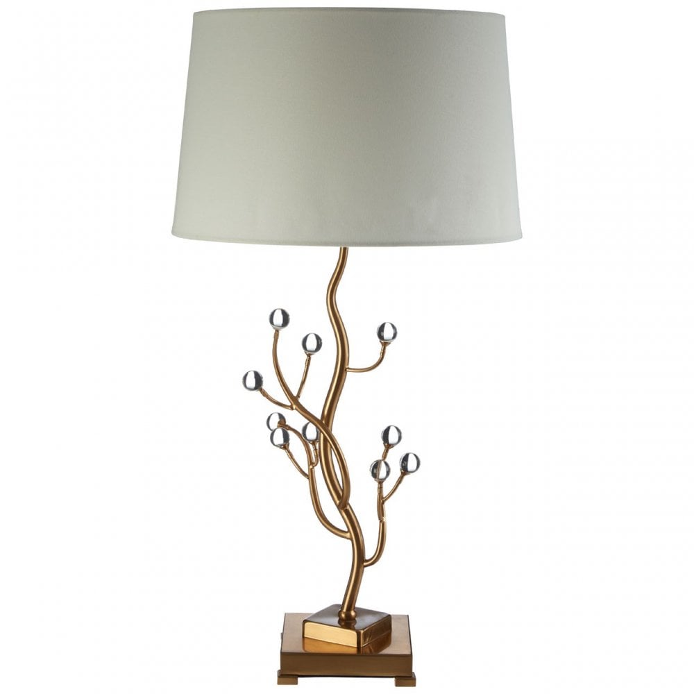 Zeva Table Lamp with EU Plug Gold