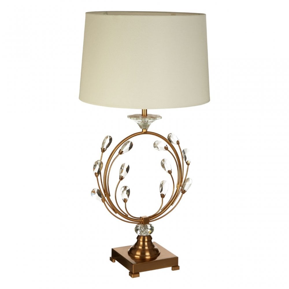 Zahra Table Lamp with EU Plug Gold