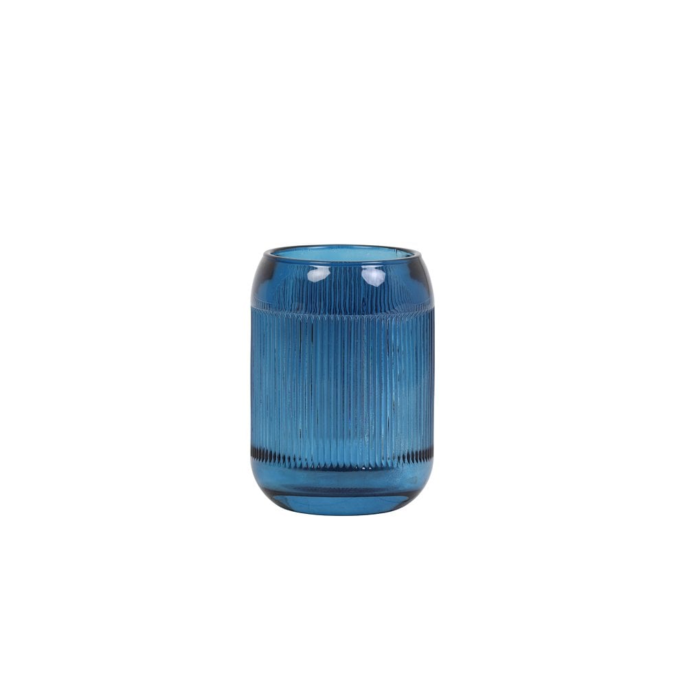 Tealight 9x12.5cm Pepper Glass Dark Blue