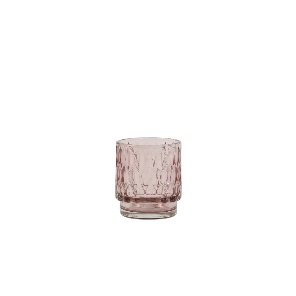 Tealight 7x8cm Grace Glass Old Pink