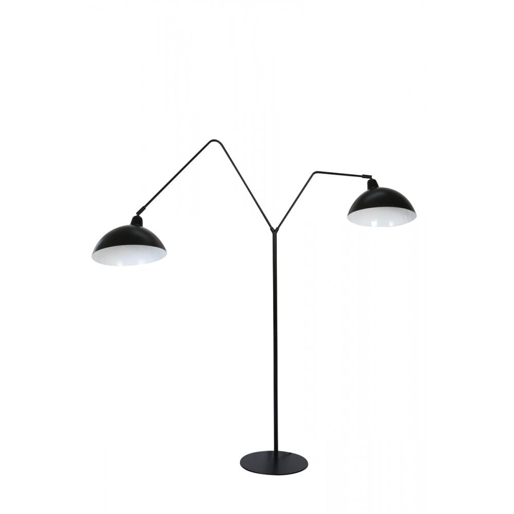 Floor Lamp 2 Bulb 31x140x180cm Orion Matted Black