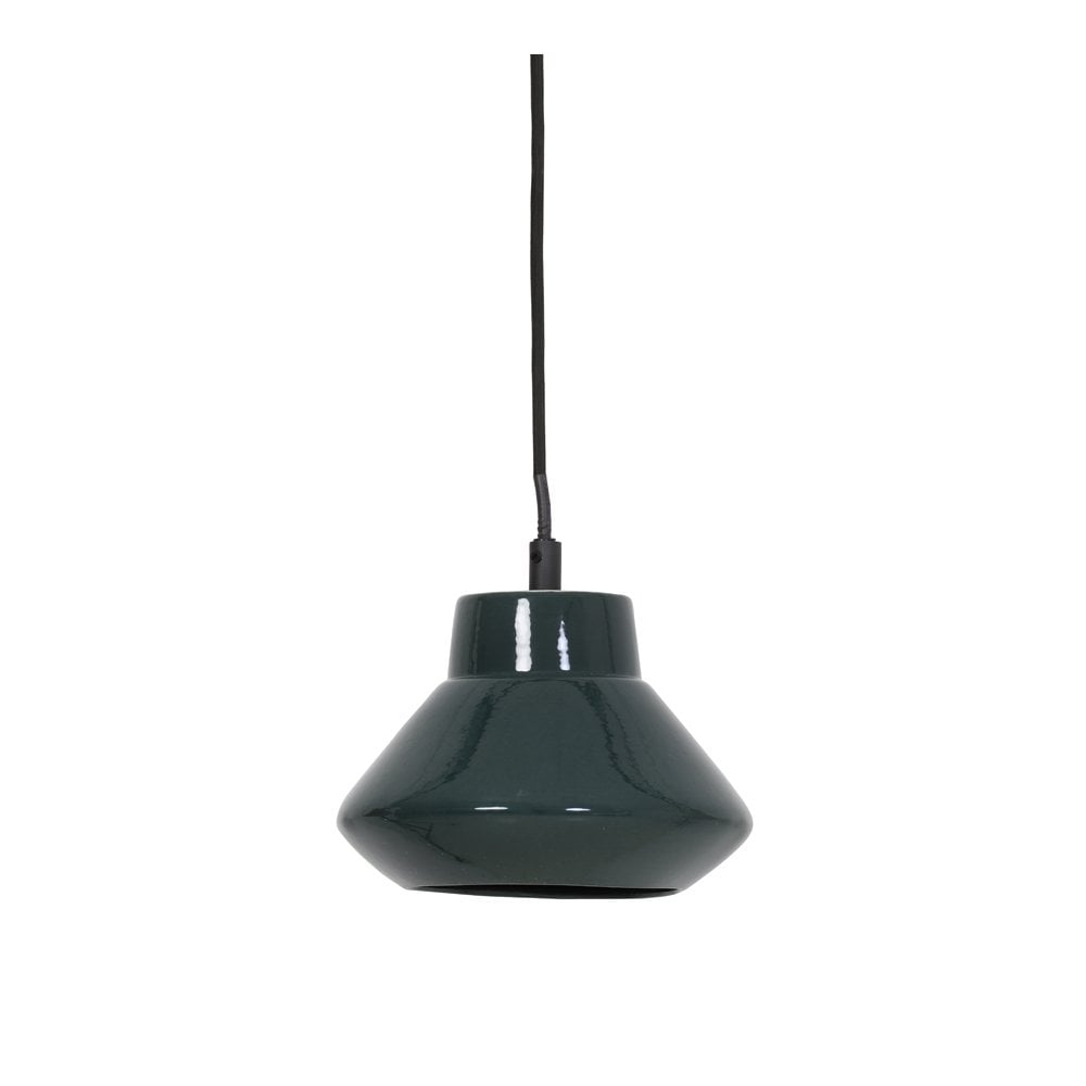 Hanging Lamp 23x19cm Sarina Ceramic Shiny Dark Green