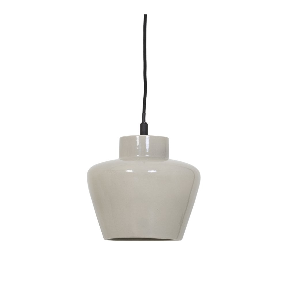 Hanging Lamp 24x26cm Souma Ceramic Grey