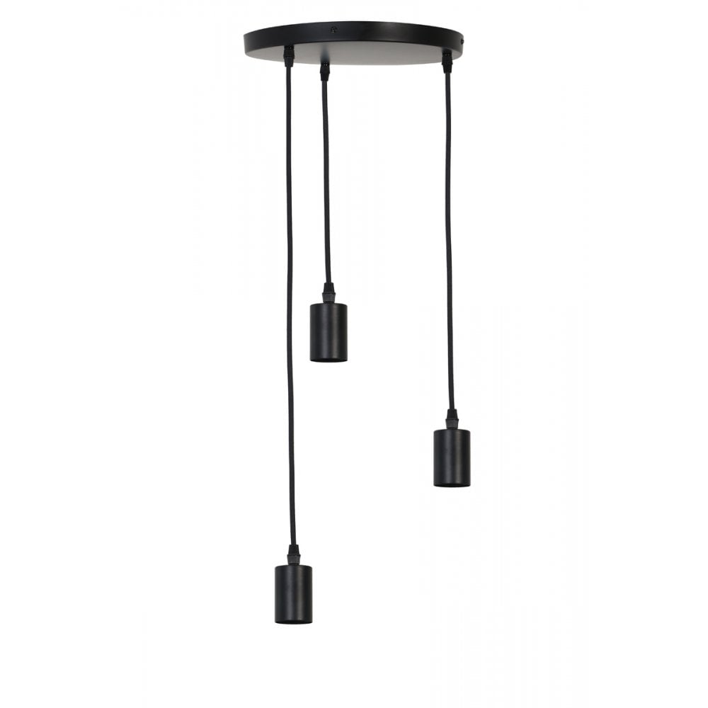 Hanging Lamp 3L 30x117.5cm Brandon Matted Black