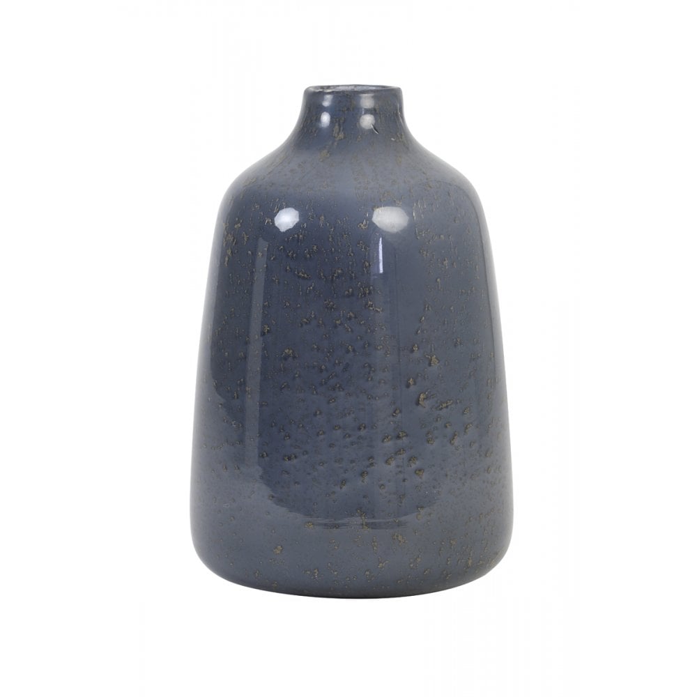 Vase 20x30cm - Deoni Glass Stone Finish Grey