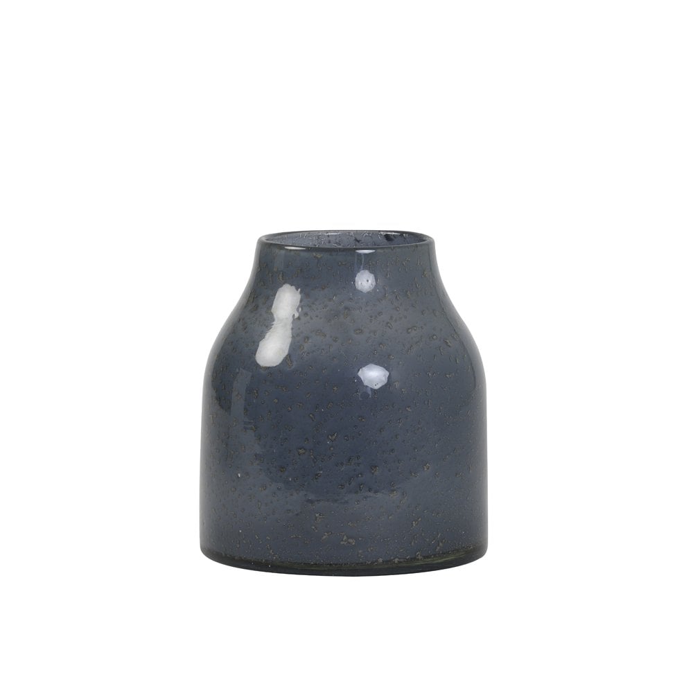 Vase 18x21cm - Sonala Glass Stone Finish Grey