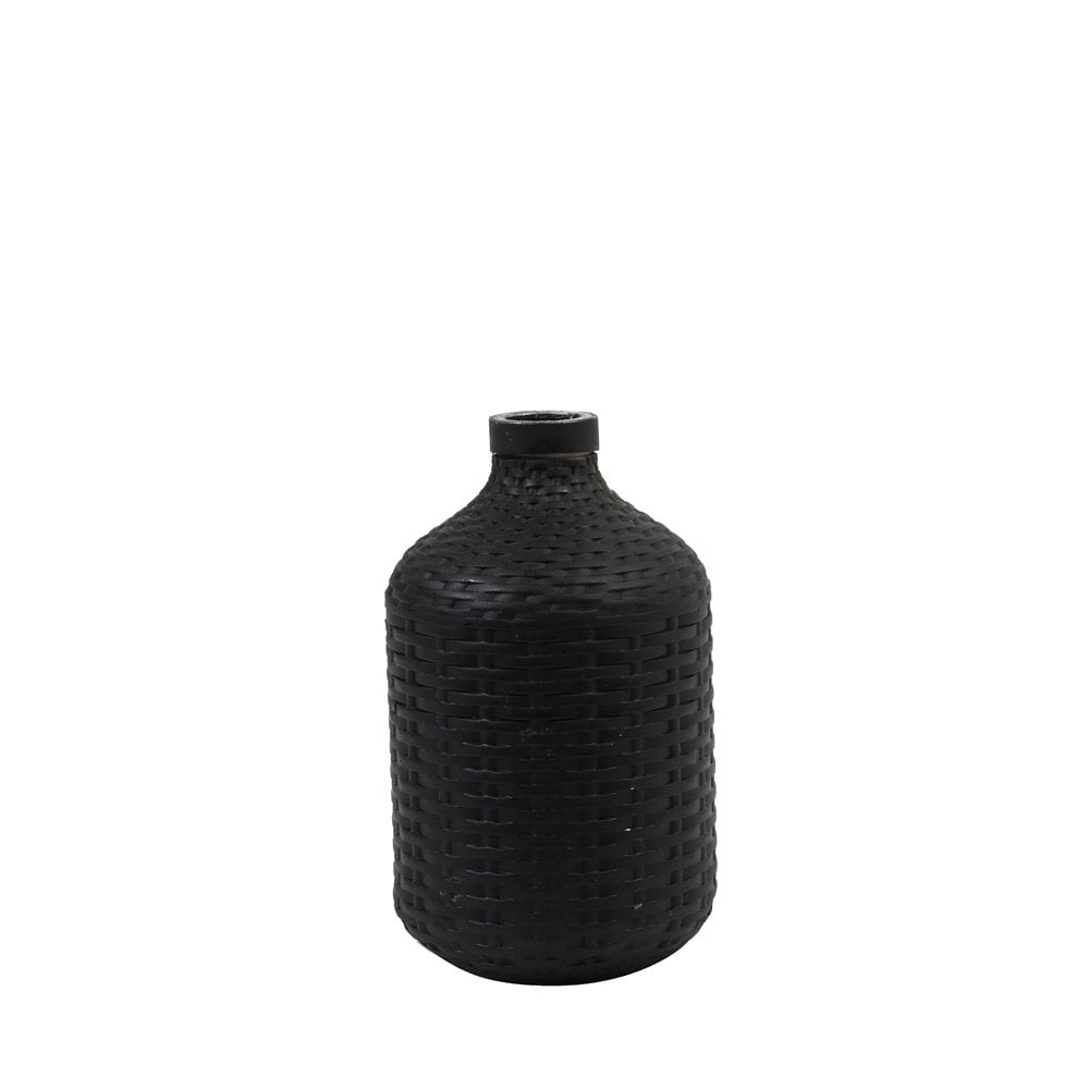 Vase Deco 15.5x26.5cm - Wick Ceramics Matt Black