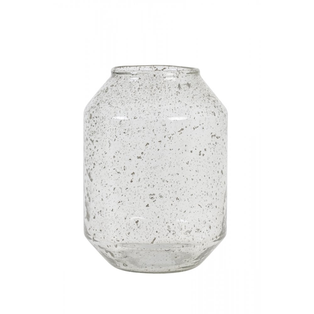 Vase 19x26cm - Sogoda Glass Stone Finish Clear