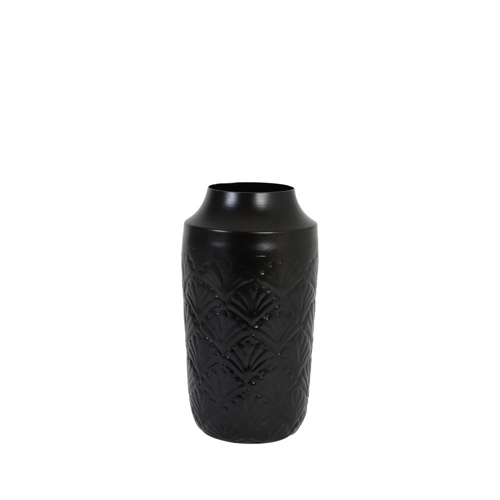 Vase 14x14x28cm - Eriksen Matt Black