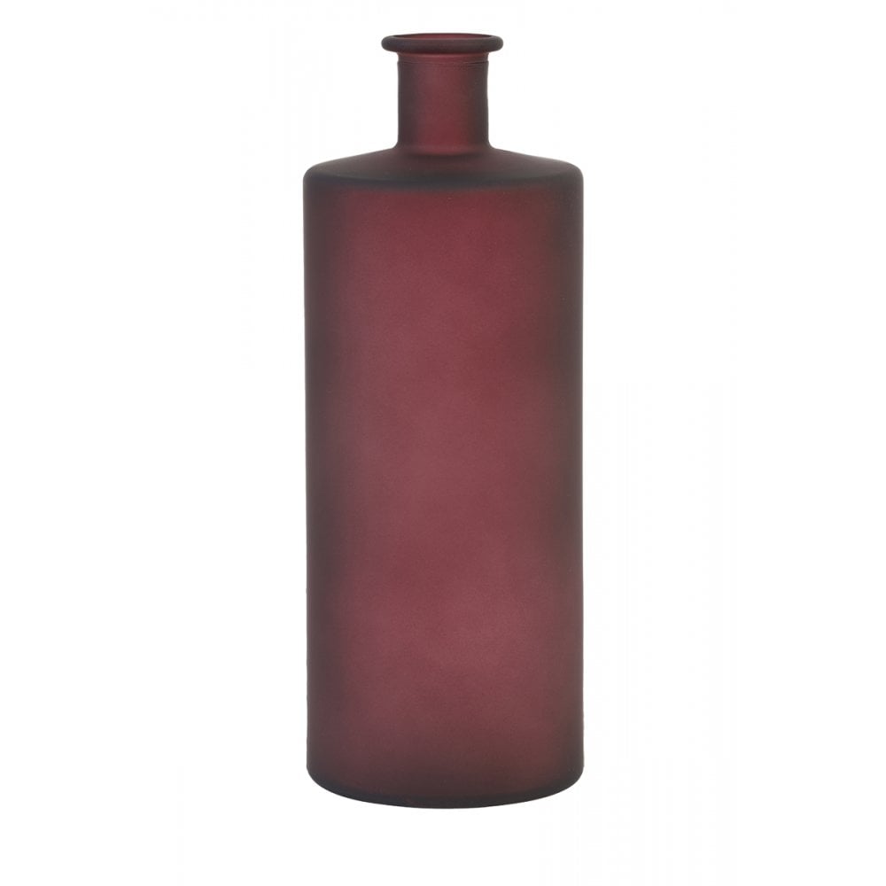 Vase 15x40cm - Tatelu Glass Matt Dark Red