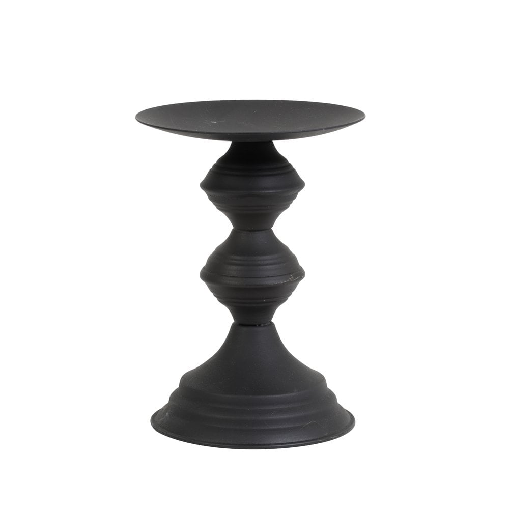 Candle Holder 13.5x18.5cm Pozzo Matt Black