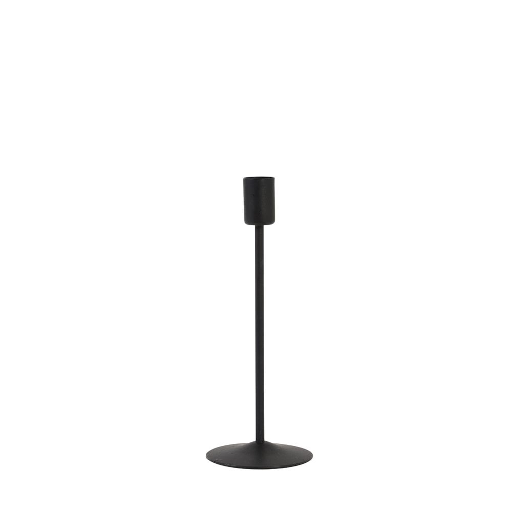 Candle Holder 20.5cm Borgo Matt Black