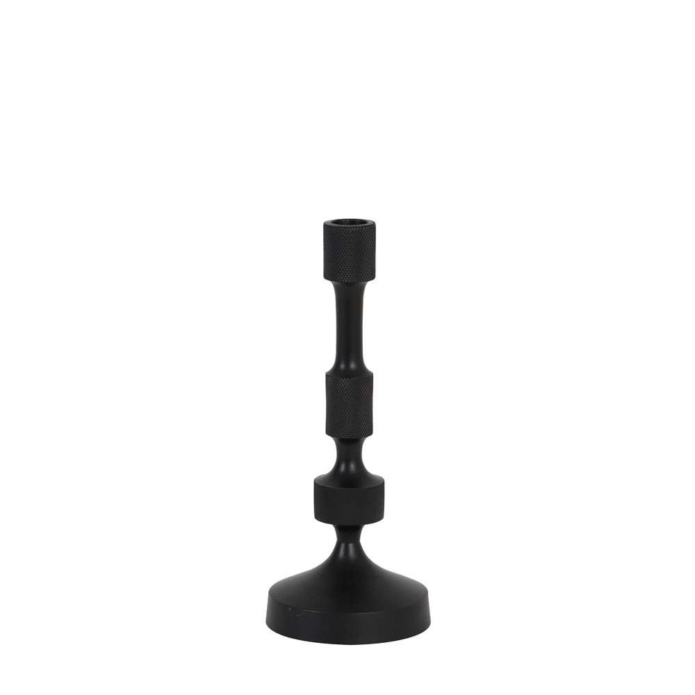 Candle Holder 10x26cm Aurier Matt Black