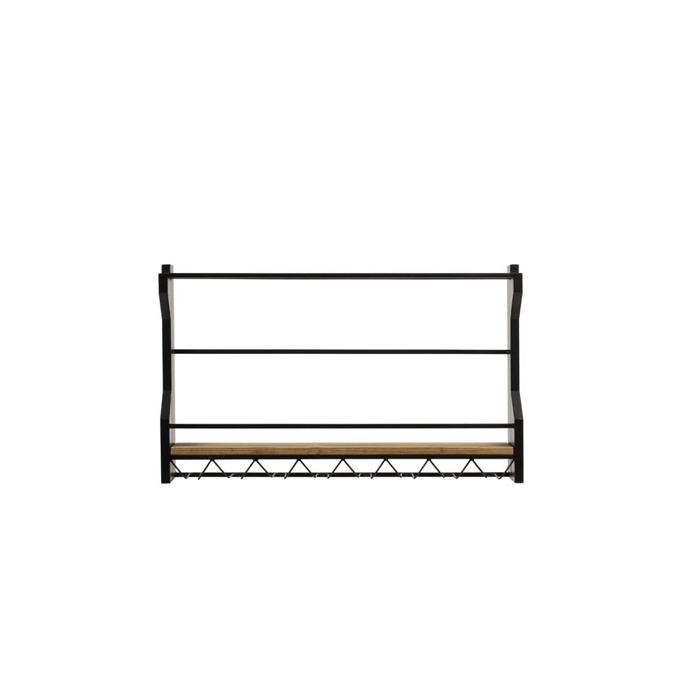 Wine Rack 80x12x48cm Muscan Black