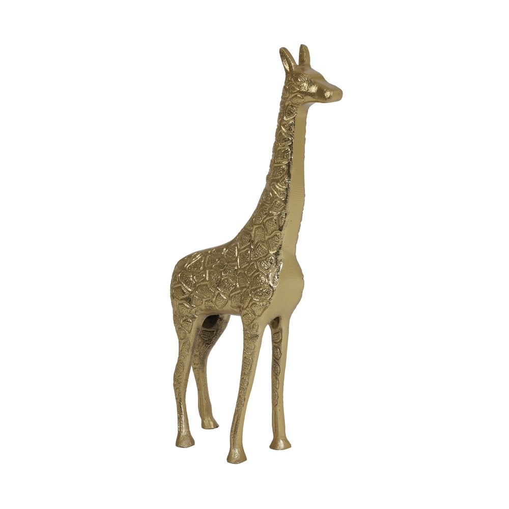 Ornament 21x7x46cm Giraffe Gold