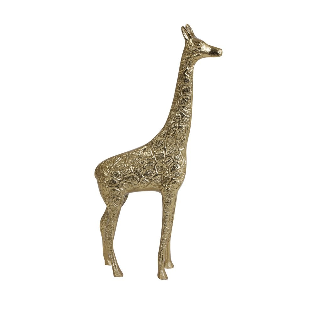 Ornament 21x7x46cm Giraffe Gold