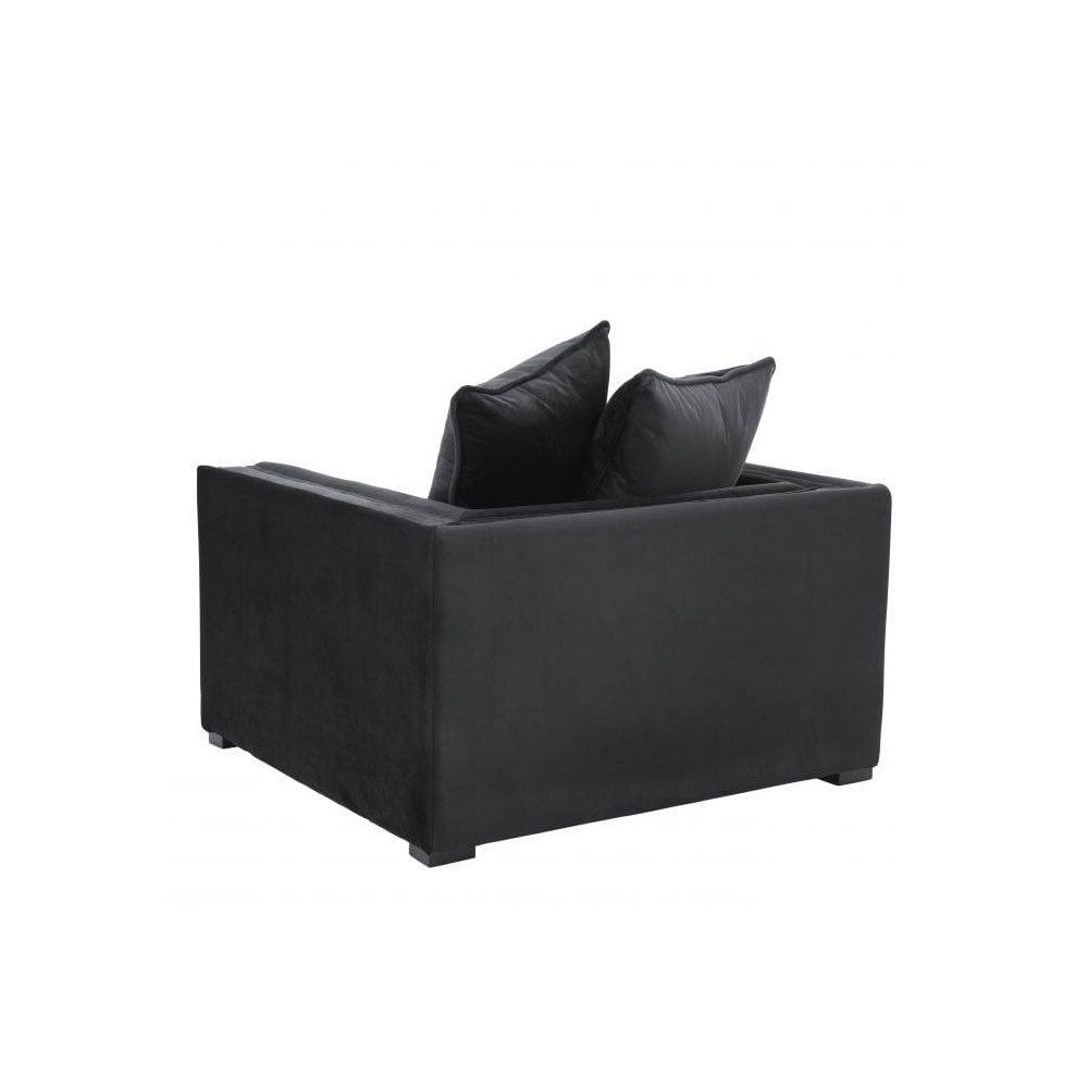Chair Menorca, Jet Black, Black Feet