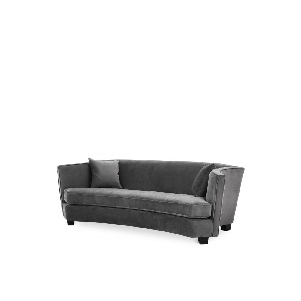 Sofa Giulietta, Granite Grey, Black Feet