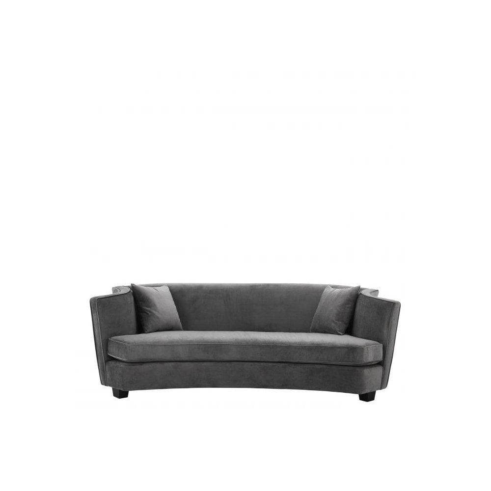 Sofa Giulietta, Granite Grey, Black Feet