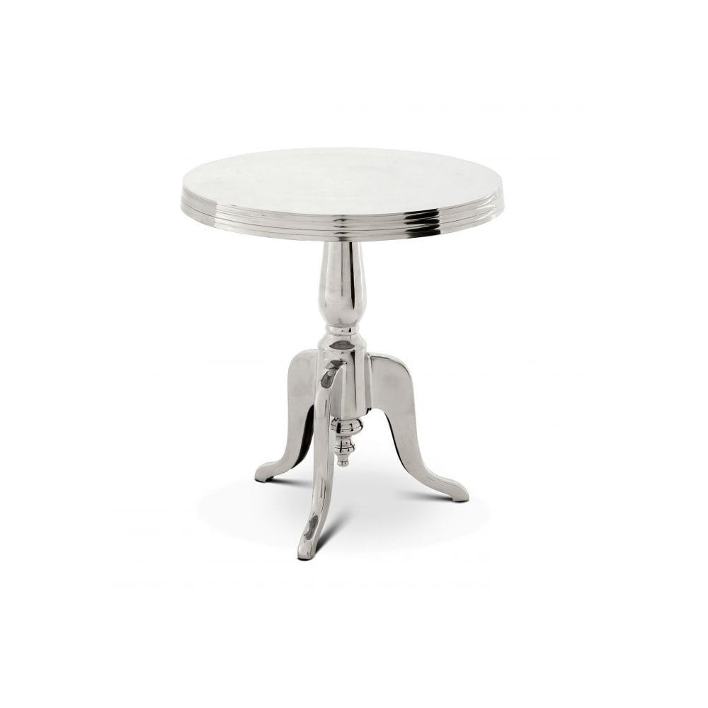 Side Table Nantucket M, Polished Aluminium