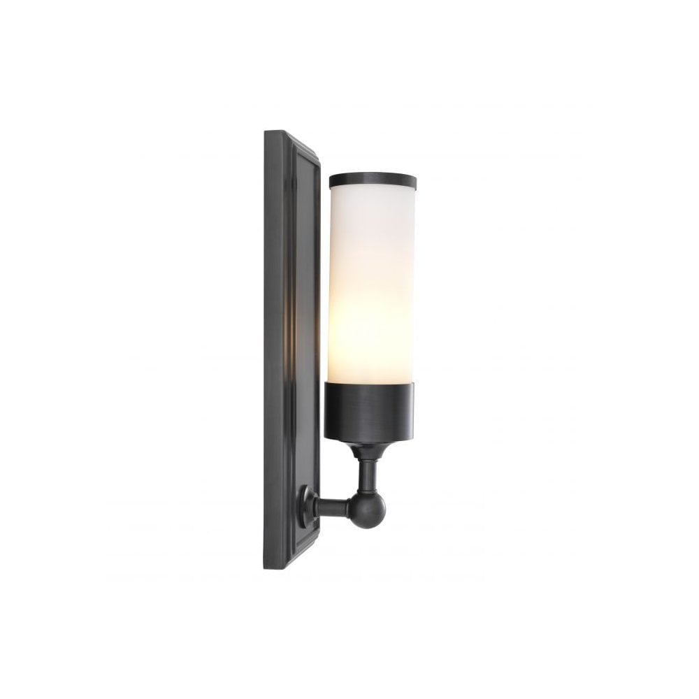 Wall Lamp Valentine, Bronze Finish, Frosted Glass