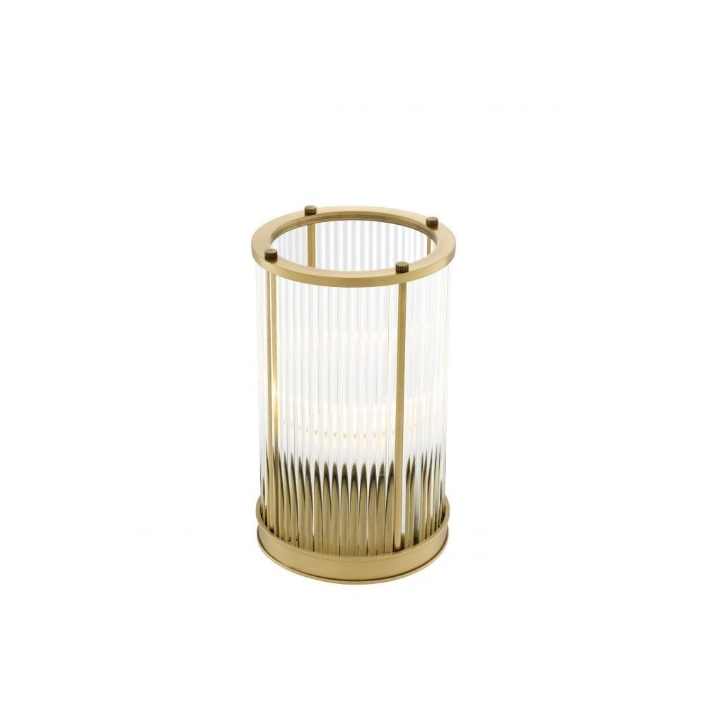 Hurricane Mayson S, Antique Brass Finish, Clear Glass